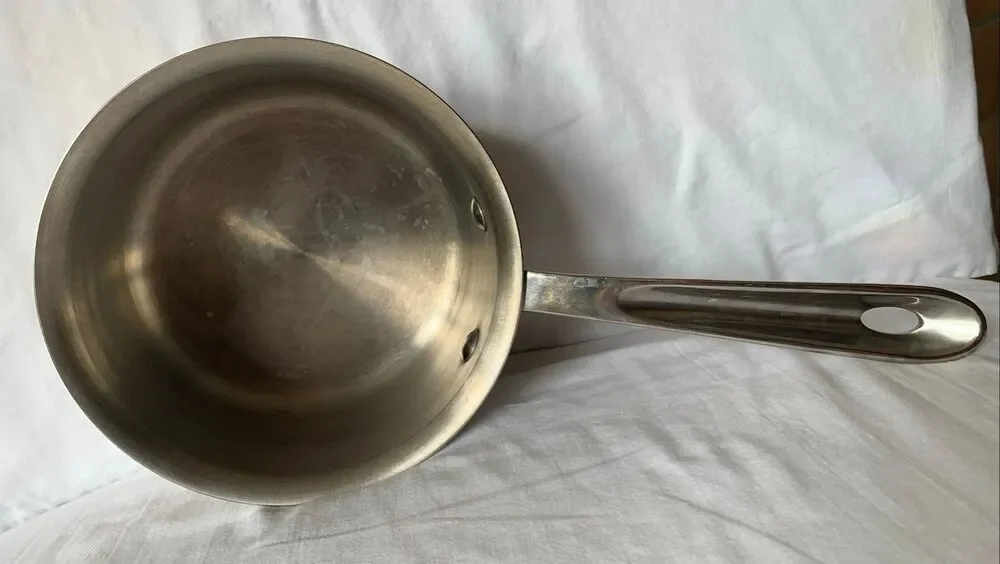 6 piece All-Clad Stainless Steel Pot Pan with Lids SET